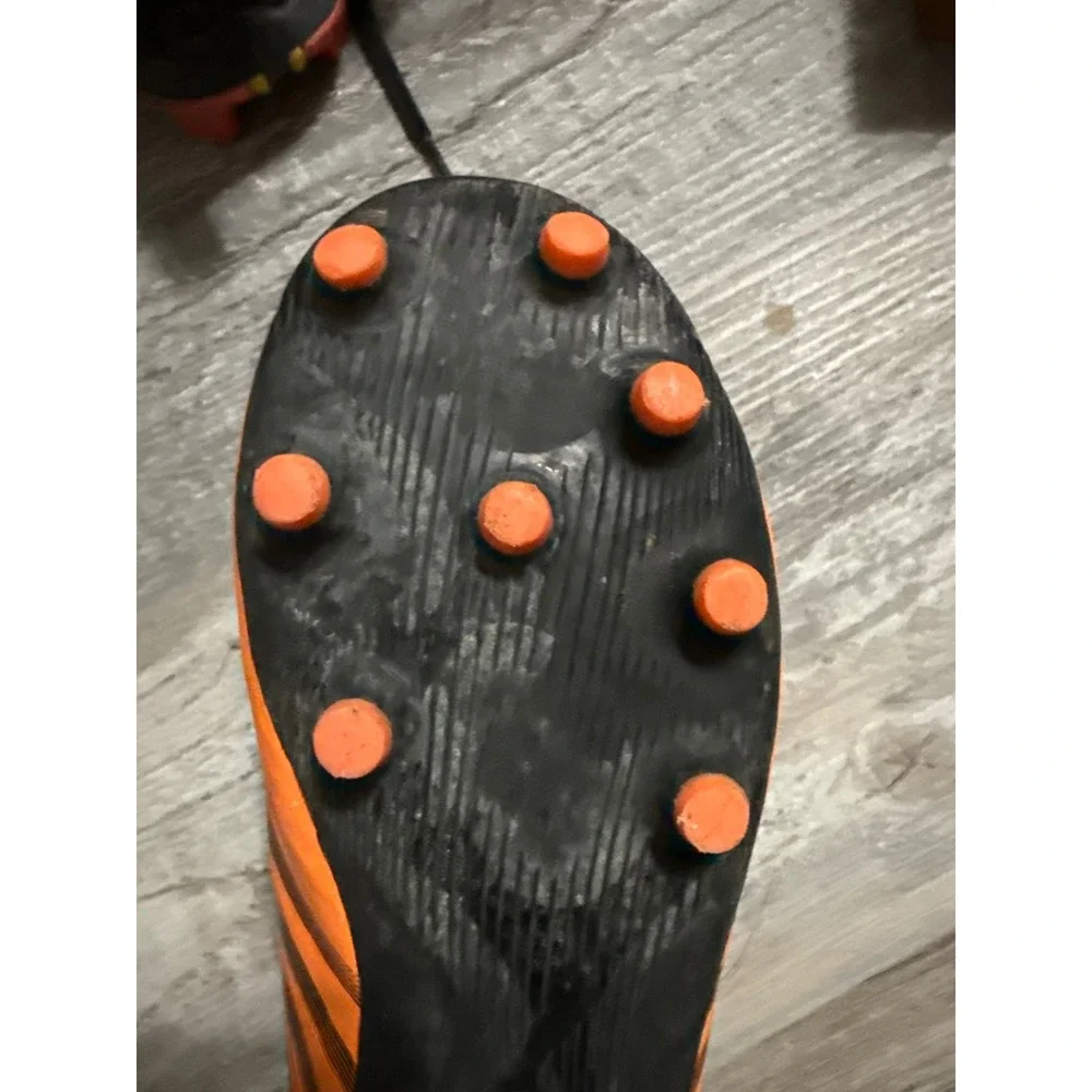 Puma Rapido III FG AG Kids Soccer Cleats Orange Black 106704-01 Size 13 US